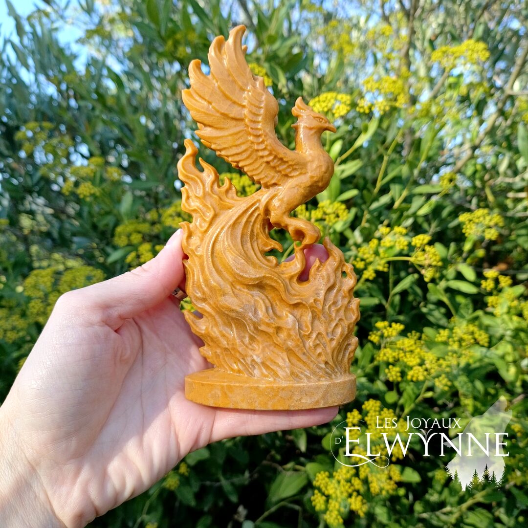 Phénix en Jade jaune