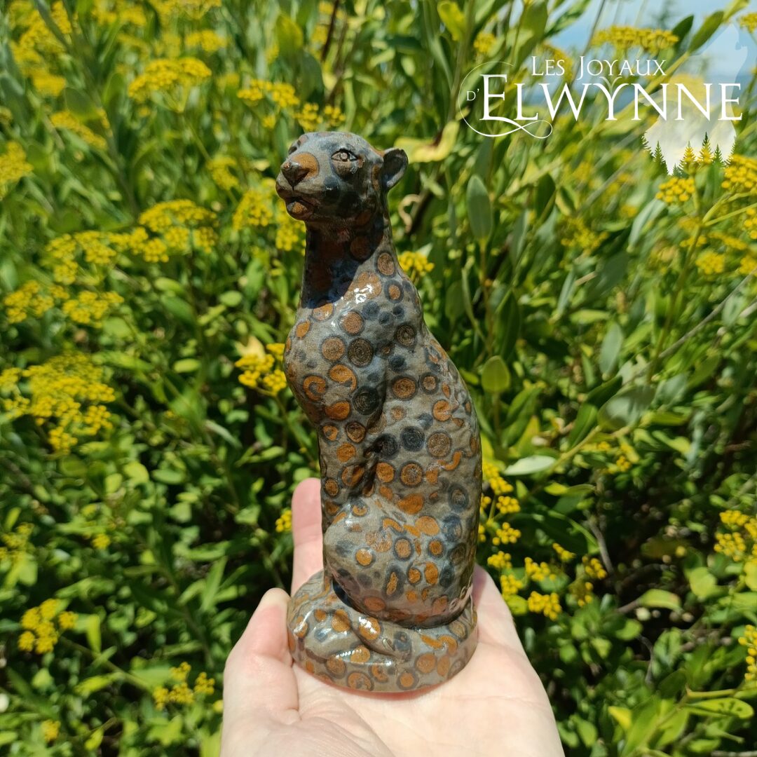 Guépard (Félin) en Jaspe Léopard – Image 2