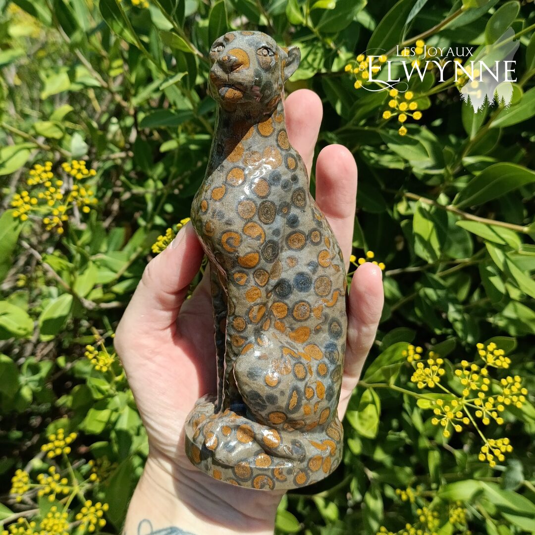 Guépard (Félin) en Jaspe Léopard – Image 3