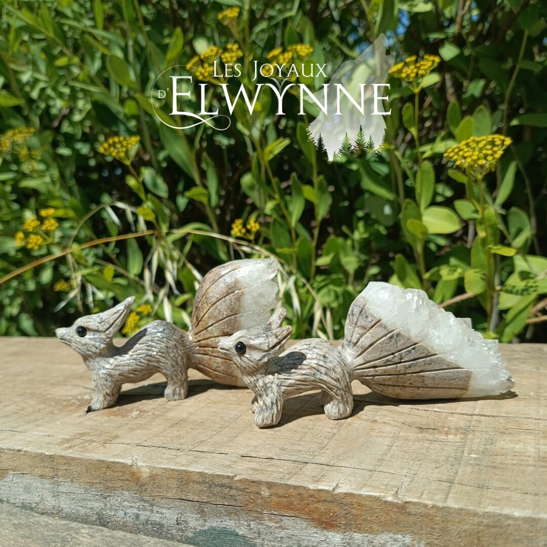 Renard en Amas de Quartz Chrysanthème 🦊 – Image 7