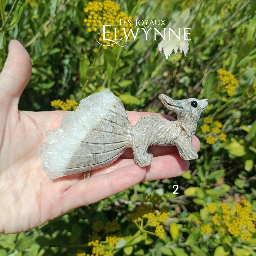 Renard en Amas de Quartz Chrysanthème 🦊 – Image 5