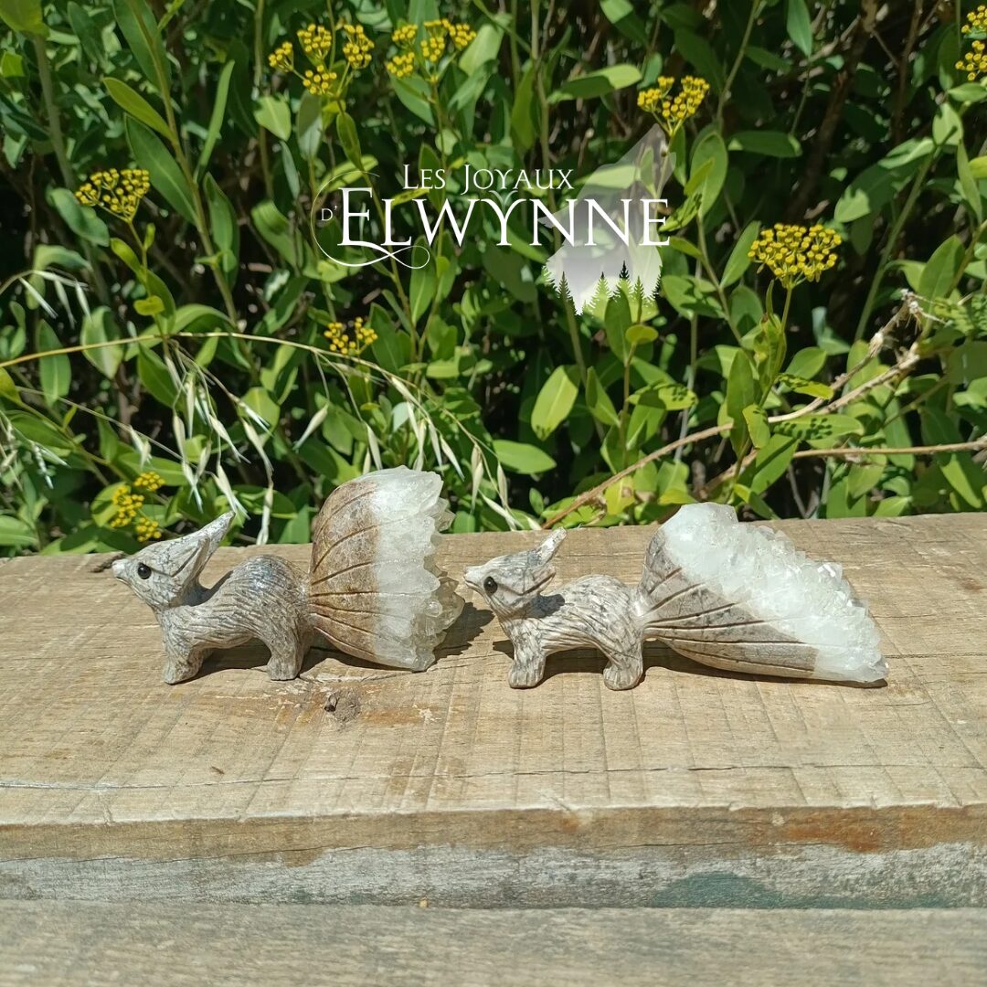 Renard en Amas de Quartz Chrysanthème 🦊 – Image 8