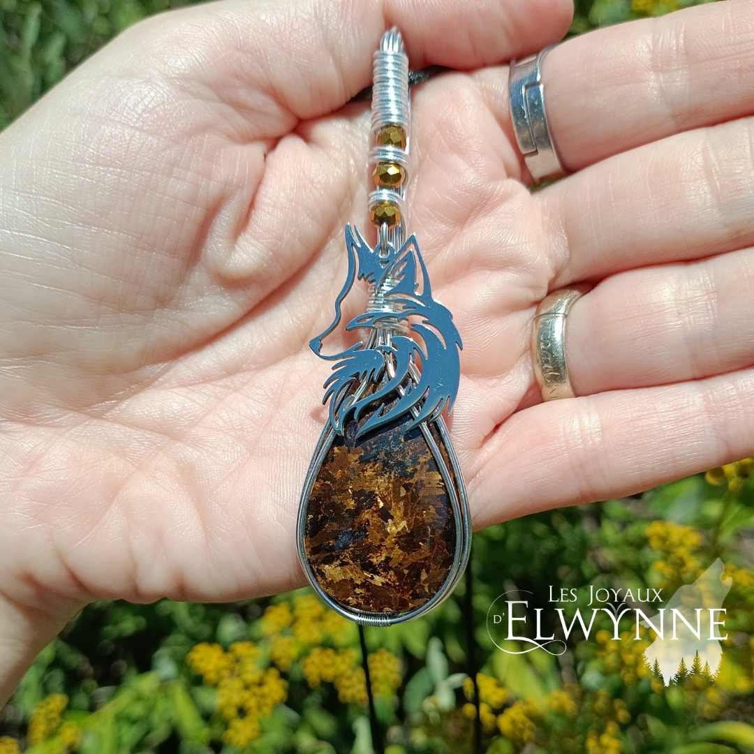 Pendentif Renard et sa Bronzite – Image 3