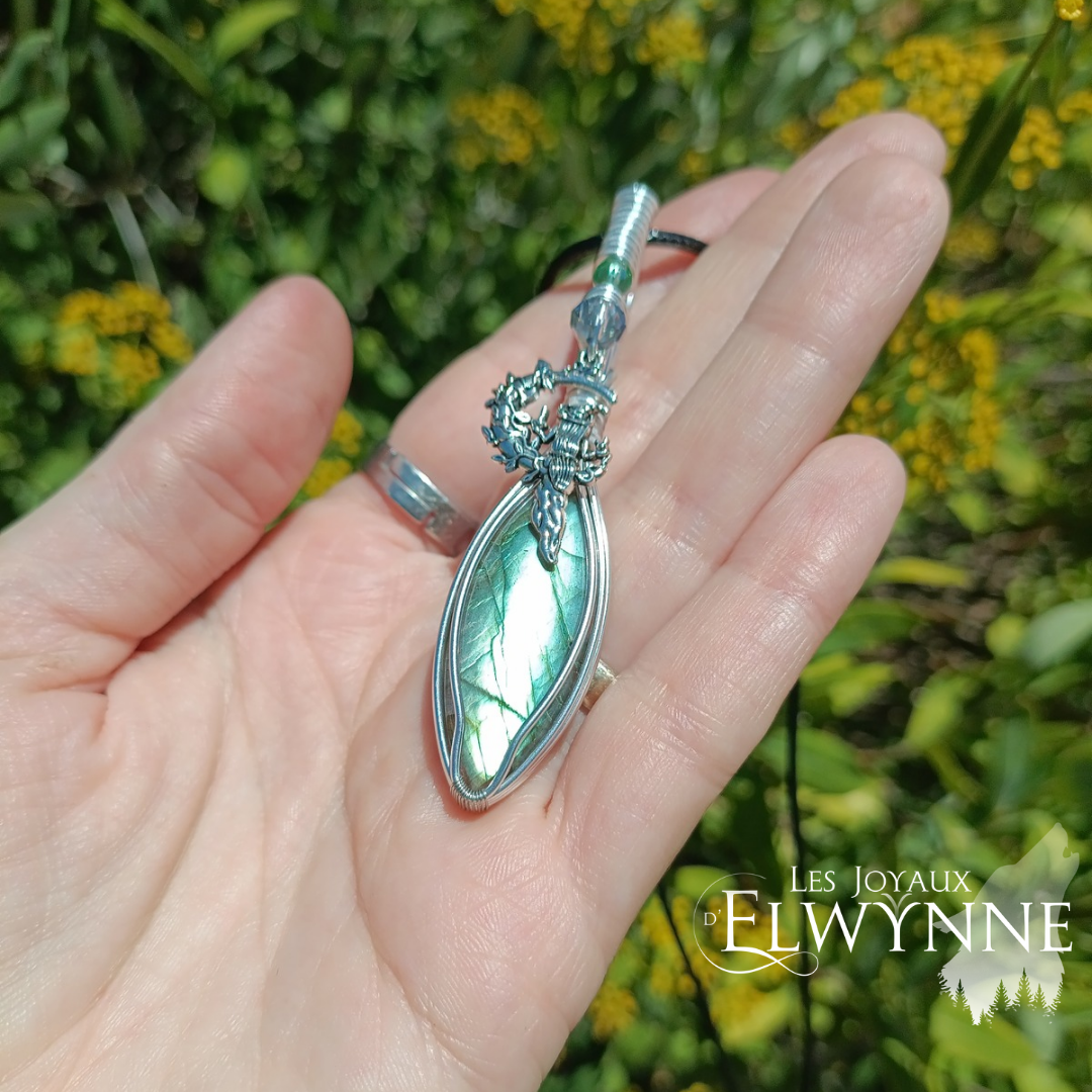 Pendentif Sorcière et sa Labradorite – Image 2