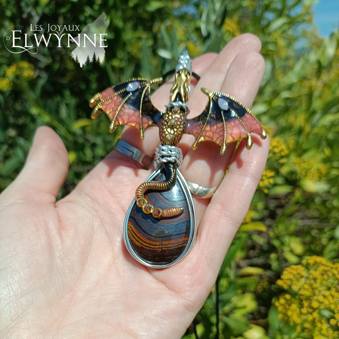Pendentif Dragon et son œil de fer – Image 3