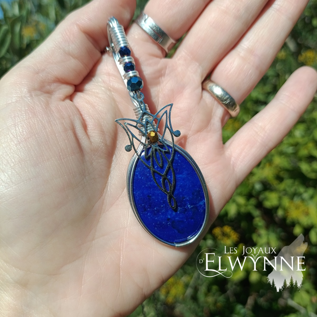 Pendentif Étoile du soir et sa Lapis Lazuli – Image 2
