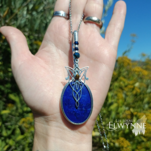 Pendentif Étoile du soir et sa Lapis Lazuli