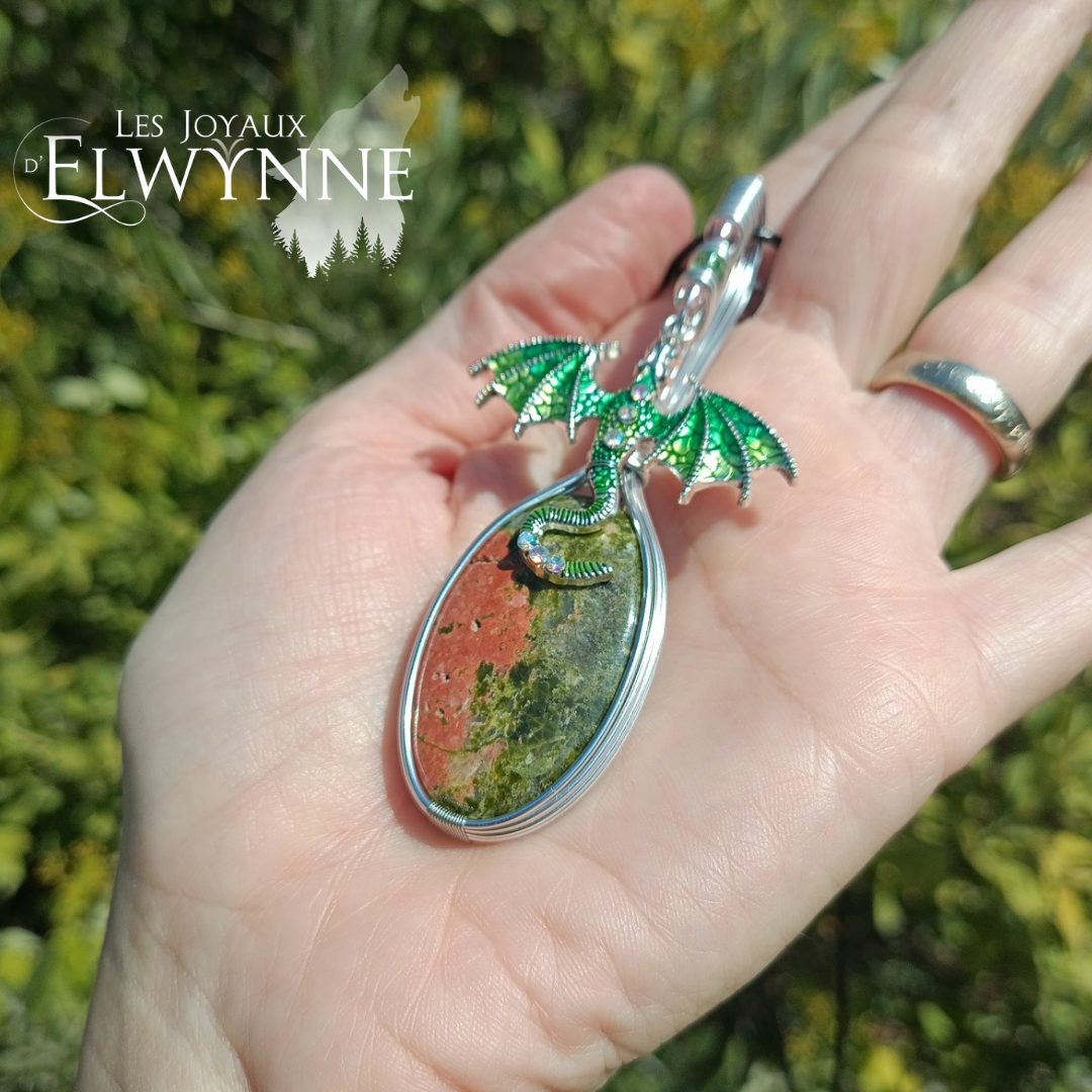 Pendentif Dragon et son unakite – Image 3
