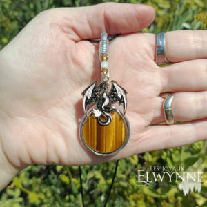Pendentif Dragon et son Œil de tigre