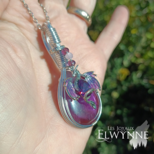 Pendentif Dragon et son améthyste